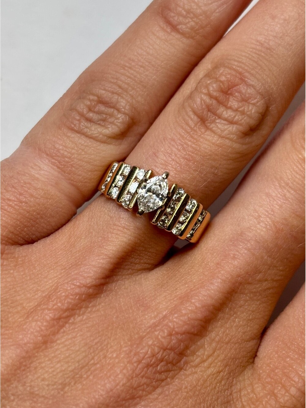 14k Yellow Gold Diamond Ring